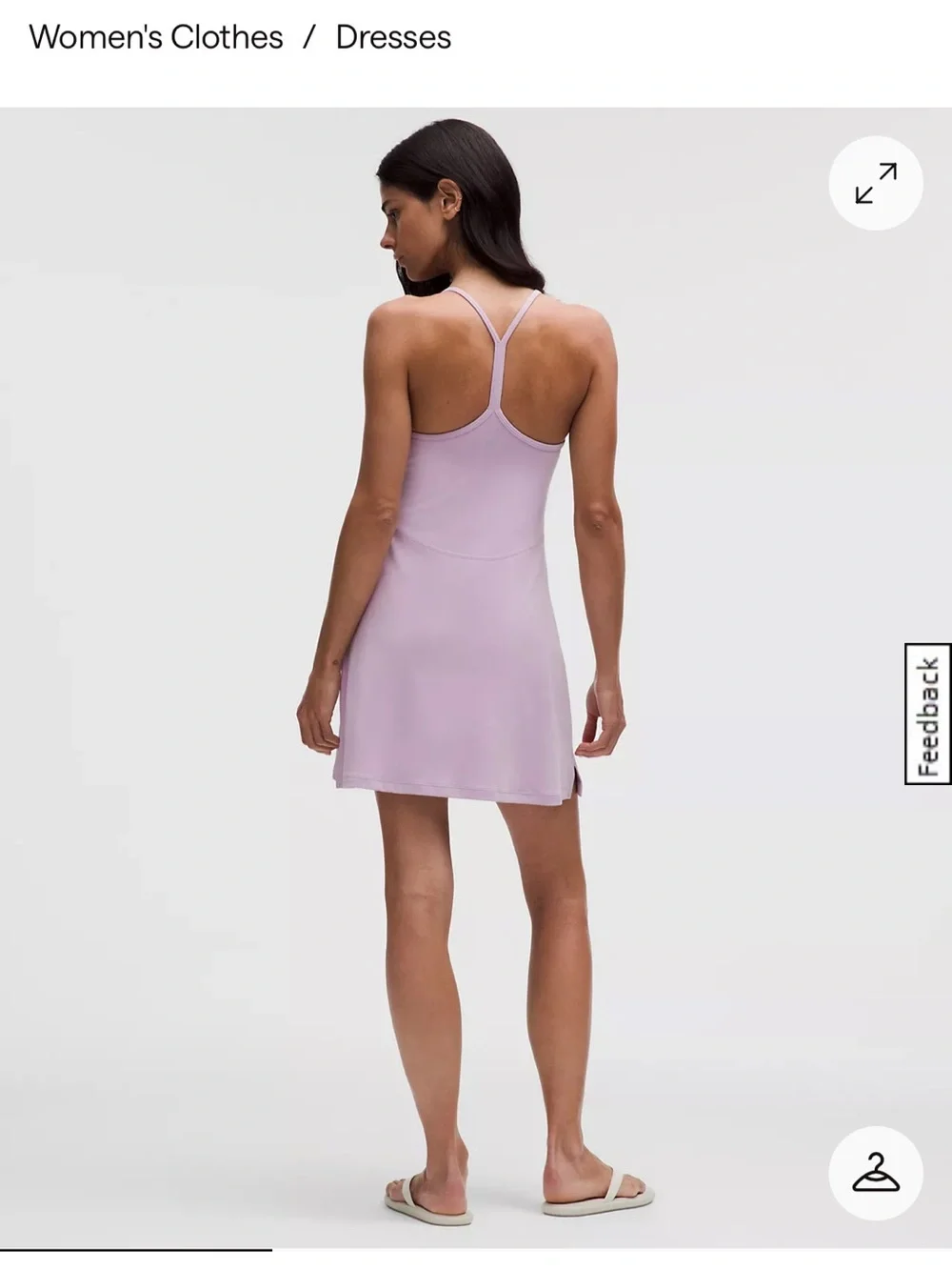 NEW lululemon Flow Y Dress Lilac Play Size Small